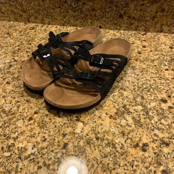 Birkenstock Shoes - Birkenstock Newalk Basic Cork Sandals Double Strap 39 US 8 Black